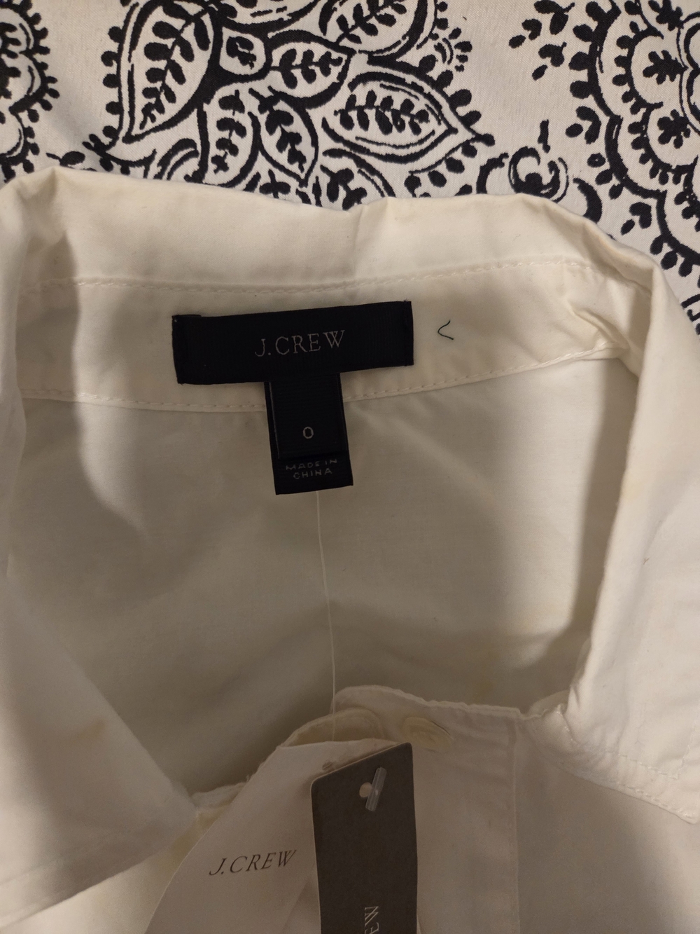 J. Crew Cream Button-Up Blouse